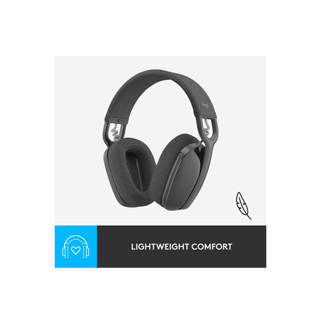 Logitech Zone Vibe 100 Wireless Headset - Graphite in Qatar Logitech Zone Vibe 100 Wireless Headset - Graphite in Qatar